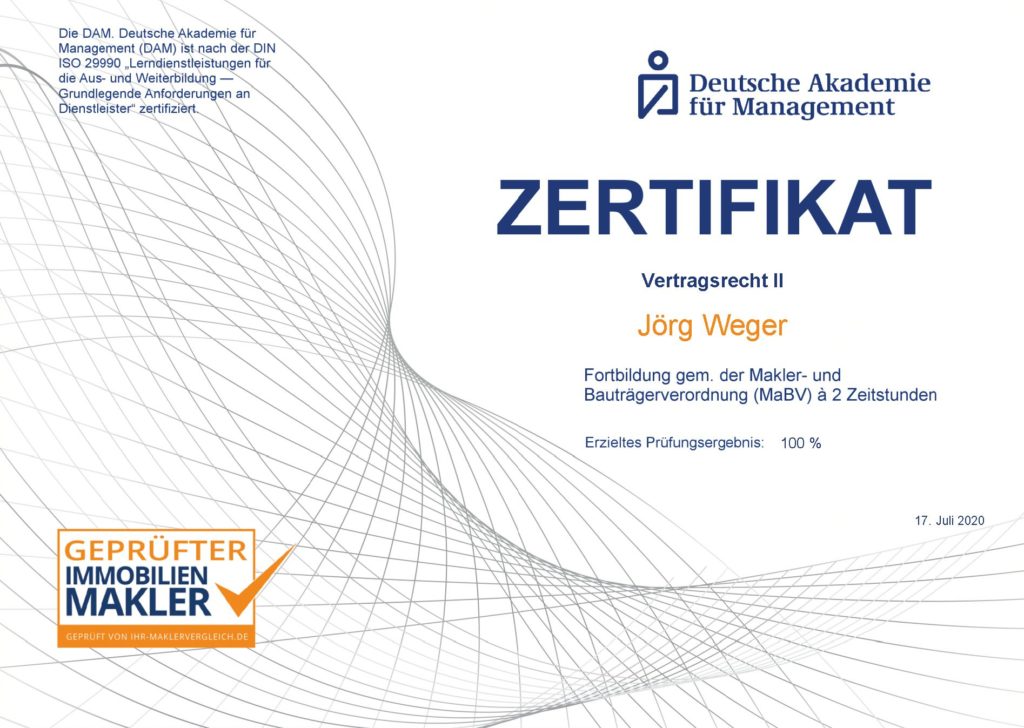 Deutsche Akademie für Management - Vertragsrecht II